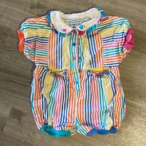 Vintage Rare 90s Gymboree Rainbow Romper